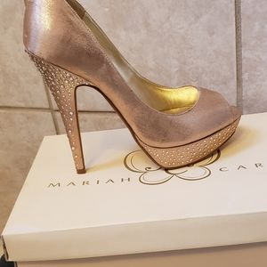 COPY - Size 9 Mariah Carey heels-Blush color